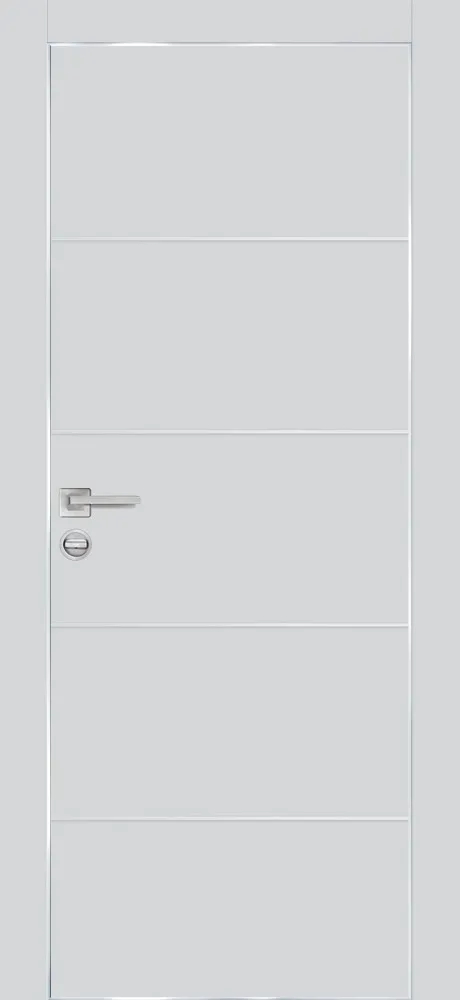 Межкомнатная дверь PX-12  AL кромка с 4-х ст. Сапфир матовый